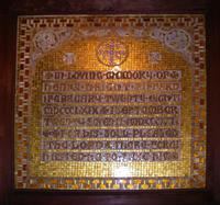 Piffard Memorial Tablet:  mosaic tablet