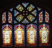 New Jersey, Lakewood, All Saints Episcopal Church: Hart, Mumford, Palmer and Strong Memorial Window:  ornamental