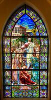 Mitchell Memorial Window:  St. Paul Preaching at Athens