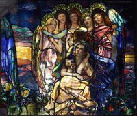 Connecticut, New Haven, Yale University, Linsley-Chittenden Hall: Lusk Memorial Window:  Education