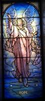 Illinois, Chicago, Rosehill Cemetery, Community Mausoleum: Stevenson Memorial Window:  Angel of Hope
