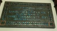 Indiana, Richmond, Reid Center: Reid Memorial Tablet:  royal Irish and green marble, inlaid with jewels and mosaics