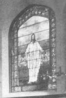 New York, New York City, Manhattan, Knox Memorial Chapel: Van Santvoord Memorial Window:  Come Unto Me