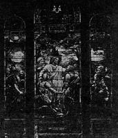 Maryland, Baltimore, St. Peter's Church: Hurst Memorial Window:  A New Commandment Give I Unto You