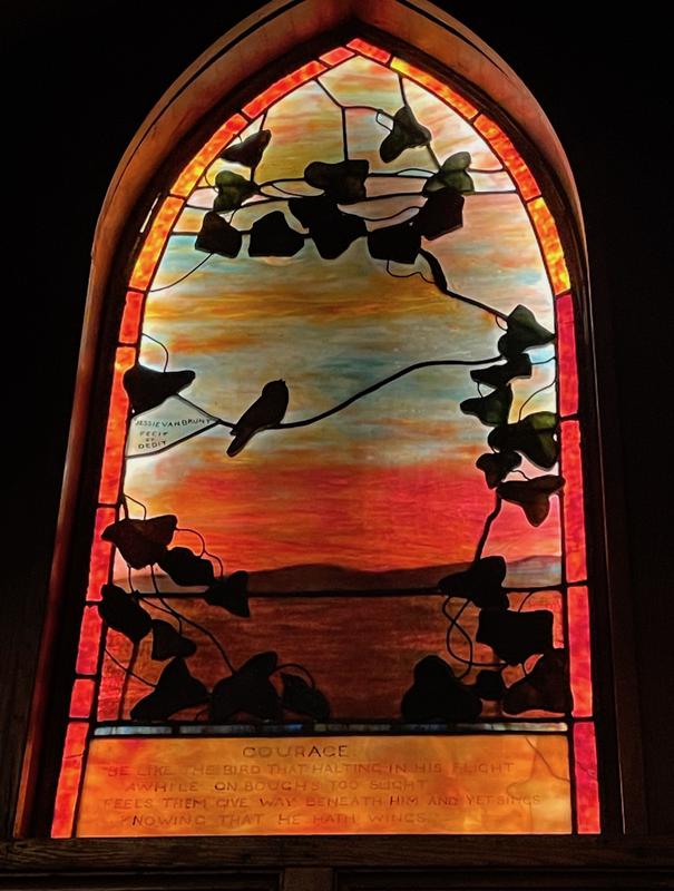 Carrington Commemorative Window:  Courage