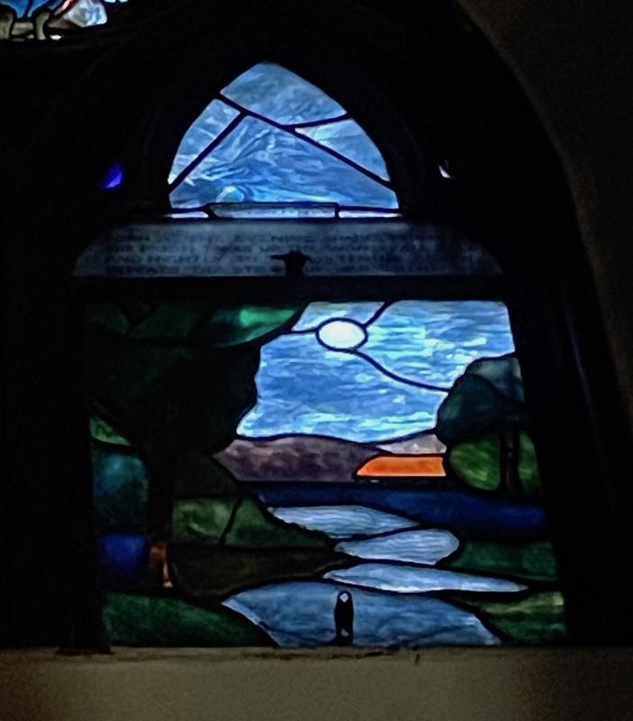 Carrington Commemorative Window:  Moonlight
