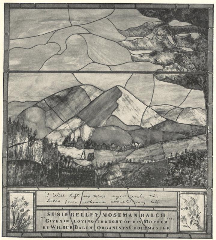 Balch Memorial Window:  The Window of the Mountains
