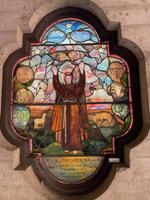 California, Riverside, Mission Inn: Miller Memorial Window:  St. Francis