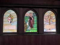 New York, Twilight Park, Haines Falls, All Angels Church: Oldham Commemorative Window:  Good Shepherd