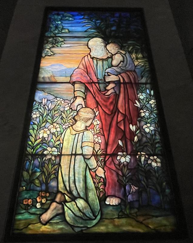 Birkenhauer Memorial Window:  Christ Blessing Children