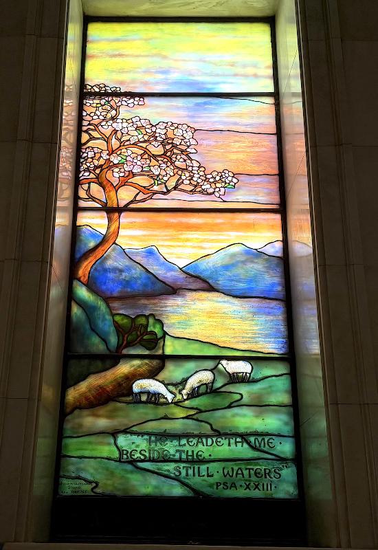 Daniel Burkhartsmeier Memorial Window:  landscape