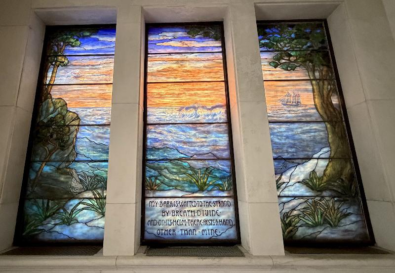 Holmes Memorial Window:  Crossing the Bar