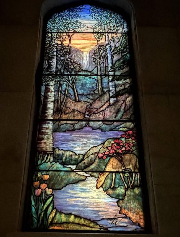 Brown Memorial Window:  landscape