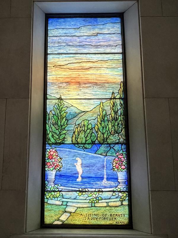 White Memorial Window:  landscape