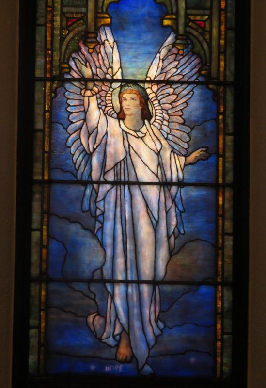 Emmons Memorial Window:  Angel of Hope