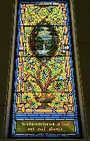 Martin Memorial Window: ornamental with landscape medallion Martin Memorial Window: ornamental with landscape medallion